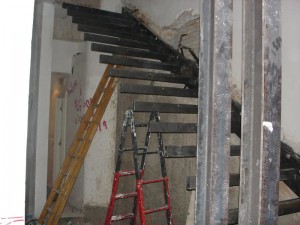 Scala in ferro per abitazione privata a Roma    